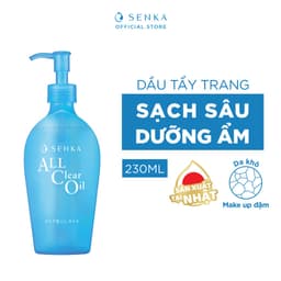 Thumbnail Dầu tẩy trang Sạch Sâu Ẩm Mịn Senka All Clear Oil 230ml (Mới) 2
