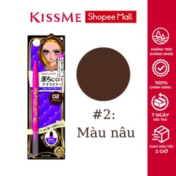 Thumbnail Bút chì kẻ mí mắt hai đầu Kissme lõi siêu mịn lâu trôi không thấm nước Kissme Heroine Make Quick Eyeliner 0.1g 2