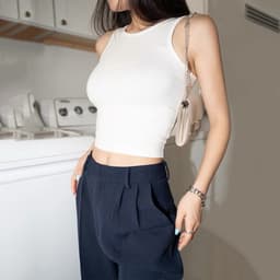Thumbnail Áo croptop nữ Choobe sát nách ba lỗ thun không tay kiểu ôm body tank top vải cotton co giãn tốt A17 4