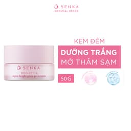 Thumbnail Kem đêm dưỡng trắng hồng - mờ thâm sạm Senka Aqua Bright Glow Gel Cream 50g - Gcode 70407 1