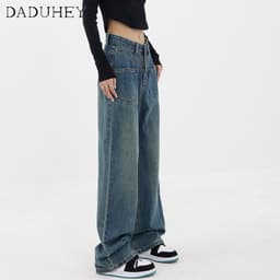 Thumbnail Quần Jean Daduhey Nữ Lưng Cao Phong Cách Hàn Quốc 2