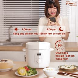 Thumbnail Nồi Cơm Điện Mini Thông Minh 10in1 VIFIBA, Chức Năng Hẹn Giờ Nấu Cơm, Cho 1 - 2 người ăn 4