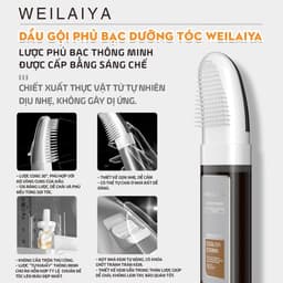 Thumbnail Dầu Gội Đen Tóc Phủ Bạc Weilaiya 100ml - màu Đen Tự nhiên - Không hôi - Không xót da đầu 3