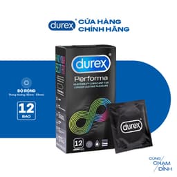 Thumbnail Bao cao su Durex Performa kéo dài thời gian, size 52mm, hộp 12 bao 2