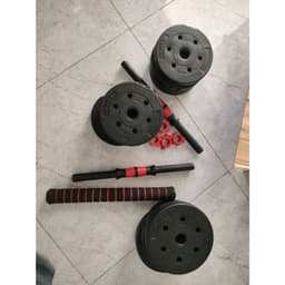 Thumbnail BG Bộ tạ đôi tạ nhựa đen PVC 10KG cao cấp đa năng thiết kế mới 2