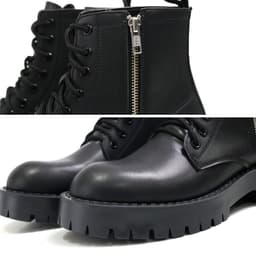 Thumbnail Chunky Combat Boots da thời trang INICHI G1111 da lì, khóa kéo phiên bản đế chunky cao cấp 1