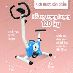 Thumbnail B&G Xe đạp tập thể dục tại nhà EXERCISE BIKE YS02 WHITE 3