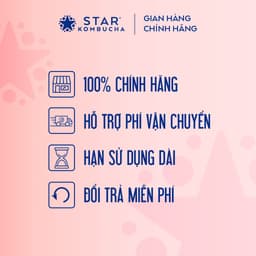 Thumbnail Thùng 12 lon trà STAR KOMBUCHA Dâu Tây /Strawberry (250ml/lon)- Trà lên men vi sinh bảo vệ sức khỏe 3