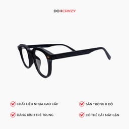 Thumbnail Gọng kính thời trang DOKCRAZY GATI Nhựa sinh học Cao Cấp, Chống ánh sáng xanh, tia UV400, Unisex 2