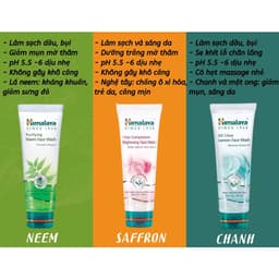 Thumbnail Sữa rửa mặt chanh se khít lỗ chân lông Himalaya Oil Control Lemon Face Wash 150ml 4