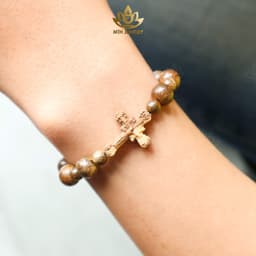 Thumbnail Vòng Tay Trầm Hương Mân Côi 8mm Size Bé (10 hạt To) Trầm Tốc Việt - MTH JEWELRY 3