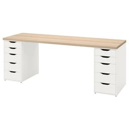 Thumbnail DAISY, Bàn làm việc học tập 2 tủ ngăn kéo DEK_032, 140x60x75cm, Sản xuất bởi Scandi Home 3