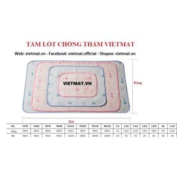 Thumbnail Tấm lót chống thấm cho bé VIETMAT 3 tấm size 50x70cm 3