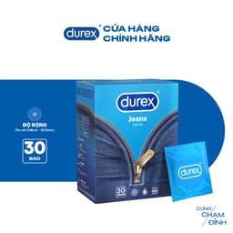 Thumbnail Bao cao su Durex Jeans cơ bản, bôi trơn, size 52.5mm, hộp 30 bao 2
