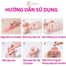 Thumbnail Set quà túi chườm ấm bụng ngày dâu Puha 400ml  Capybara phiên bản quà tặng bạn gái ý nghĩa 2