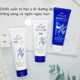 Thumbnail Combo sữa tắm 800ml sữa rửa mặt 130g dưỡng ẩm làm trắng da Reihaku Hatomugi ý dĩ - Bahachiha 2