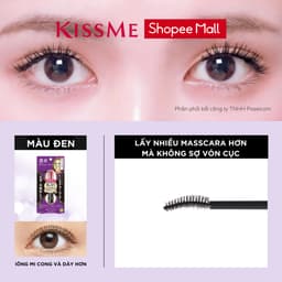 Thumbnail Mascara màng film nâng cong dày mi Kissme Heroine Make Curl Waterproof Mascara Advanced Film 6G 1