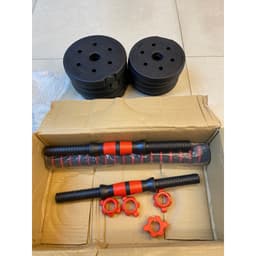 Thumbnail BG Bộ tạ tay 2in1 kết hợp tạ đẩy( tạ đòn) tạ tập gym tập thon tay, dụng cụ gym đa năng PVC 40kg 3