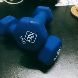 Thumbnail BG Cặp tạ tay lõi thép đặc bọc cao su nhám 5KG BLUE thái lan tập Gym 2