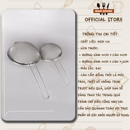 Thumbnail Rây lọc inox 2 lớp Bam House viền cứng tay cầm cách nhiệt cao cấp RLC05 3
