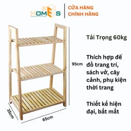 Thumbnail Hỏa Tốc Kệ sách Behomes 3 Tầng mặt nan 1