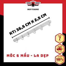 Thumbnail Móc treo tường, móc treo quần áo inox gắn tường treo quần áo 6 đến 10 mấu ( Không gỉ sét ) 1