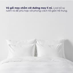 Thumbnail Vỏ gối Changmi Bedding Cotton Sateen trắng 400TC cao cấp mềm mịn mát. Tiêu chuẩn khách sạn 5 sao 2