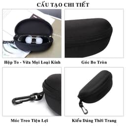 Thumbnail Hộp Đựng Kính Thể Thao Cao Cấp - Bao Vải Dây Kéo Đựng Mắt Kính Có Móc Treo Để Vừa Kính Bảo Hộ Size Lớn Nhất Hãng Amalife 4