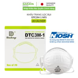 Thumbnail Khẩu trang lọc bụi DTC3M-1 N95, đạt tiêu chuẩn NIOSH của Mỹ 1