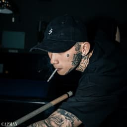 Thumbnail Mũ lưỡi trai jean wash rách màu đen CAPMAN CLUB CM20 2
