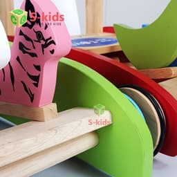 Thumbnail Xe Tập Đi Bằng Gỗ Cho Bé Có Vòng Cao Su Chống Trượt. Đồ Chơi Trẻ Em Thông Minh S-Kids 4