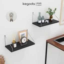 Thumbnail Bộ 2 Kệ Gỗ Trang Trí Không Khoan Nhiều Màu Và Nhiều Kích Thước KEGODA KT55 3