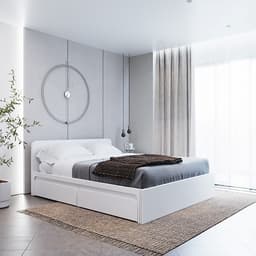 Thumbnail EMMA, Giường ngủ 2 hộc tủ kéo BED_126, 207x80cm, Giường ngủ gỗ Scandi Home 2