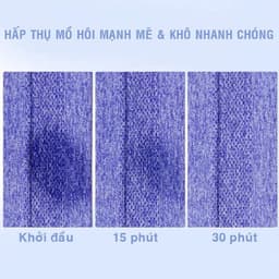 Thumbnail Băng đô thể thao thấm hút mồ hôi nam nữ, vải dệt kim không xù lông Yasu 2103 3