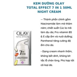 Thumbnail Kem dưỡng da chống lão hóa Olay Total Effects 7 In 1 Moisturiser Nourish & Protect 50ml (bản UK mẫu mới) 2