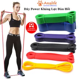 Thumbnail Dây Kháng Lực Đàn Hồi Cao Su Power Band Đa Năng Hỗ Trợ Tập Luyện Thể Thao, Lên Xà, Tập Tay Chân Mông Chính Hãng Amalife 1