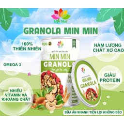 Thumbnail Ngũ cốc hạt ăn liền Granola Min Min hộp 500g 2