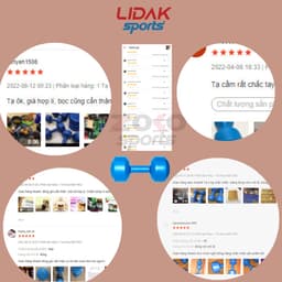 Thumbnail Tạ tay nhựa 3kg Lidak, tập tay bọc nhựa, lõi thép chống gãy - LIDAK SPORT 3