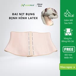 Thumbnail Đai Nịt Bụng Latex Nanomax 13 Xương Thép, Giảm Mỡ Bụng, Cố Định Vòng Eo Dành Cho Phụ Nữ 1