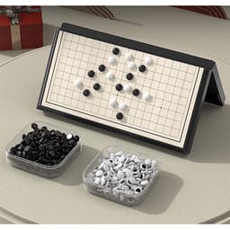 Thumbnail Bộ cờ vây nam châm cỡ lớn 37x37cm kiêm cờ ca rô có bàn là hộp đựng chính hãng Amalife 3