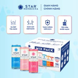 Thumbnail Combo 2 thùng 12 lon trà lên men STAR KOMBUCHA hữu cơ mix vị (250ml/lon) 2