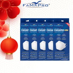 Thumbnail [4D MASK COMBO5 HỘP ] Khẩu trang y tế cao cấp kháng khuẩn 3 lớp Famapro 4D hộp 10 cái 1