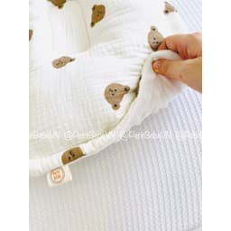 Thumbnail Gối lõm chống bẹp đầu chữ nhật PETIT BEBE muslin thấm hút thoáng khí cho bé từ 3 tháng tuổi 4
