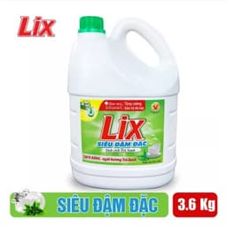 Thumbnail Nước rửa chén LIX siêu đậm đặc trà xanh 3.6kg NT360 làm sạch dầu mỡ không hại da tay - Lixco Việt Nam 2