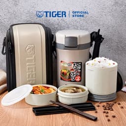 Thumbnail Hộp đựng cơm giữ nhiệt Tiger 3 ngăn LWU-B200 (1.41L) 3