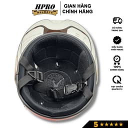 Thumbnail Mũ bảo hiểm trẻ em có kính Hpro helmet, họa tiết cute đáng yêu, có tai ngộ nghĩnh, cho bé từ 3-8 tuổi 4