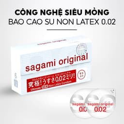 Thumbnail Bao cao su Sagami 002 - siêu mỏng 0.02mm - non latex - hộp 6 chiếc 2