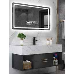 Thumbnail Gương led cảm ứng hình chữ nhật FENIO DECOR gương led viền treo tường nhà tắm spa tiệm nail phòng ngủ 2