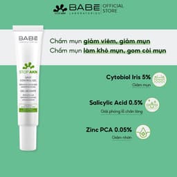 Thumbnail Gel chấm mụn giúp gôm cồi mụn BABÉ Stop Akn Spot Control Gel 8ml - AJA'S SKINLAB 2