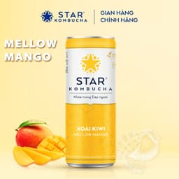 Thumbnail Thùng 12 lon STAR KOMBUCHA Xoài Kiwi / Mellow Mango (250ml/lon) -Trà lên men vi sinh hỗ trợ tiêu hóa 3